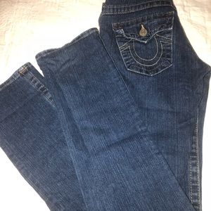 True religion size 26 straight leg jeans billy